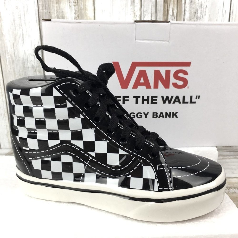 Vans Ceramic Sk8-Hi Checkerboard Piggy Bank🏁